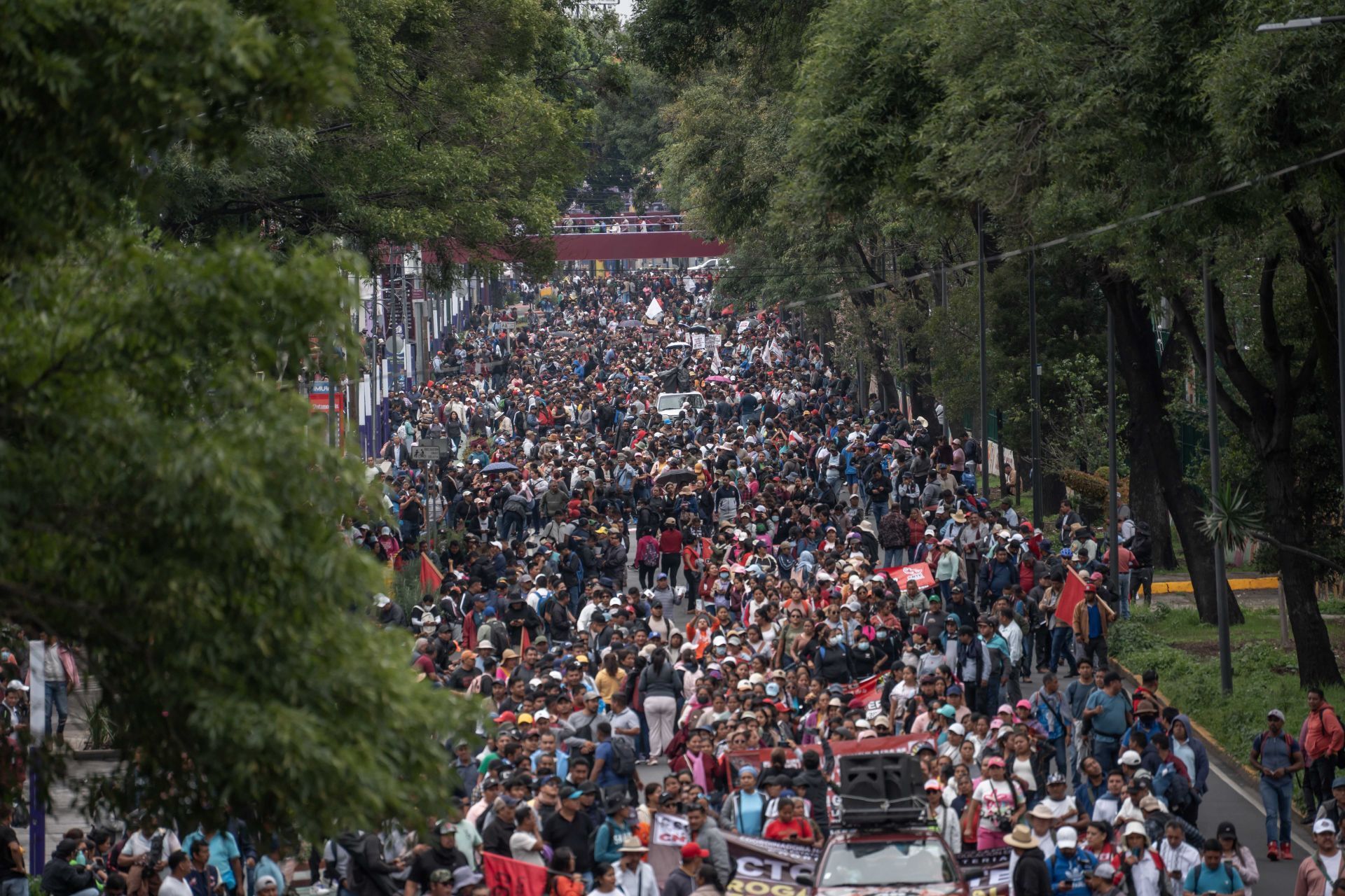 Miles de integrantes de la Coordinadora Nacional de Trabajadores de la Educación. Foto: Cuartoscuro